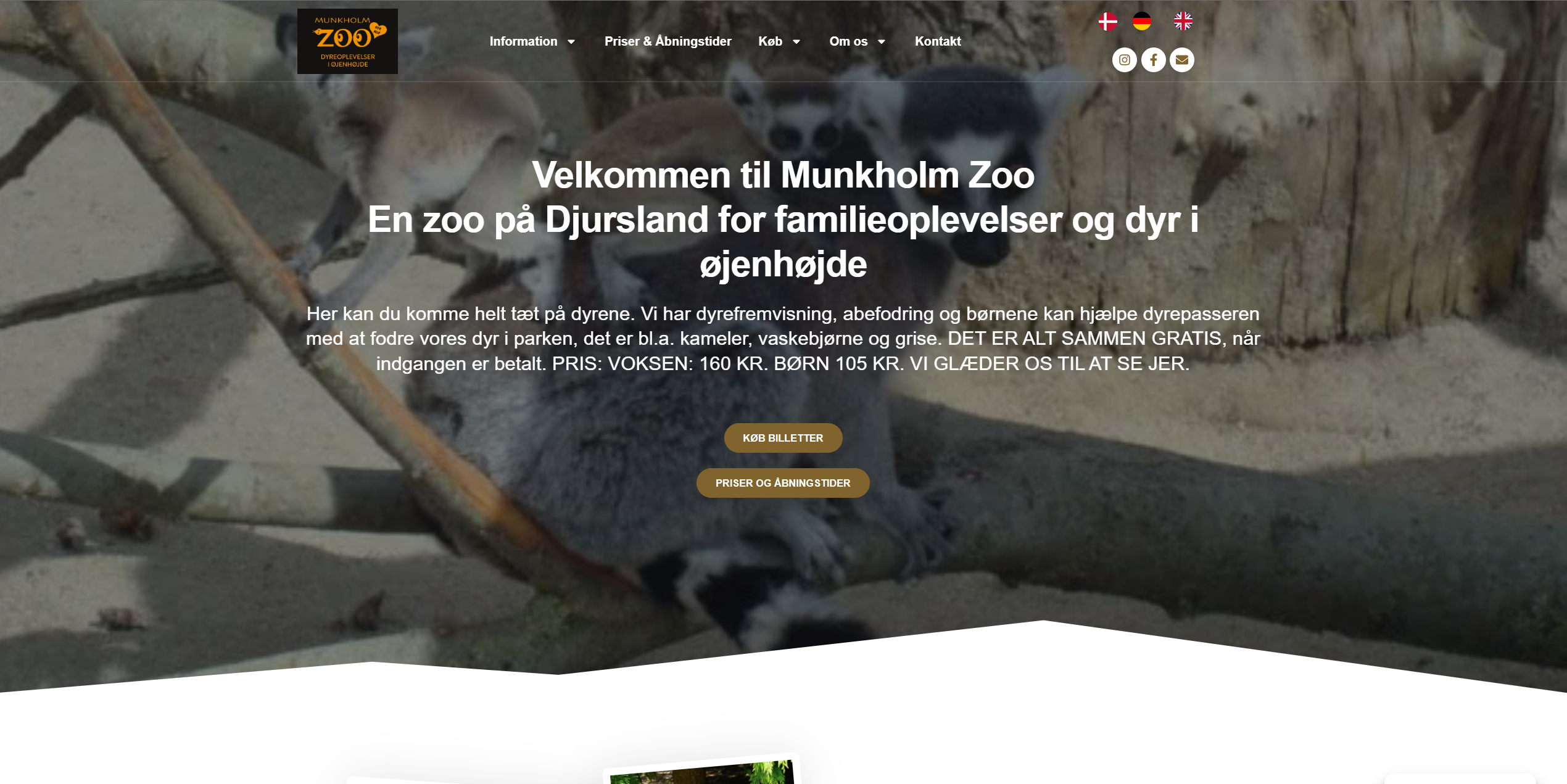 Old Munkholm Zoo website